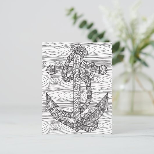 Stijlankerpunt en -helling briefkaart (Staand voorkant)