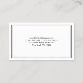  stijlbalk, Restaurant Visitekaartje (Achterkant)