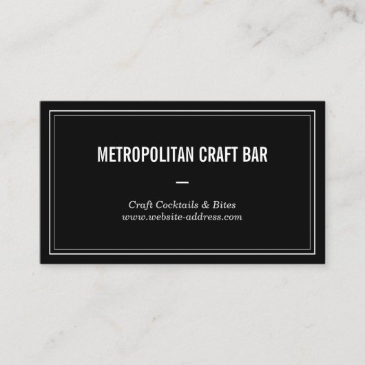  stijlbalk, Restaurant Visitekaartje (Voorkant)