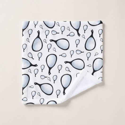 Stijlbalken voor handdoekjes met handspiegel bad handdoek (Wasdoekje)