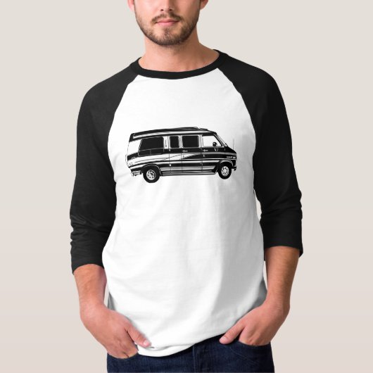 Stijlbestelwagen van 80 s t-shirt (Voorkant)