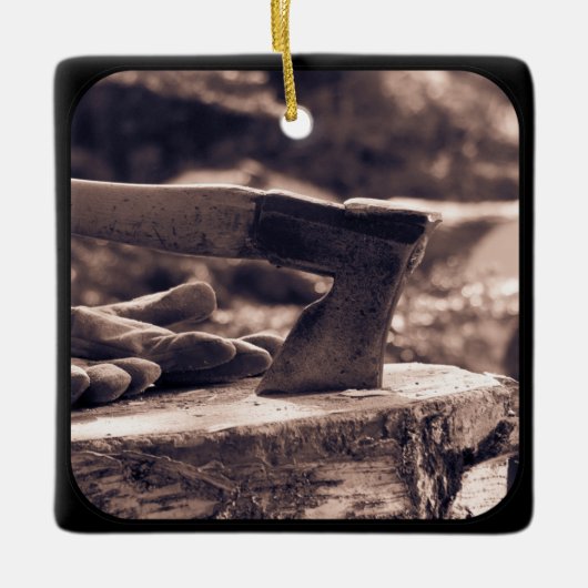  stijlbijl keramisch ornament (Voorkant)