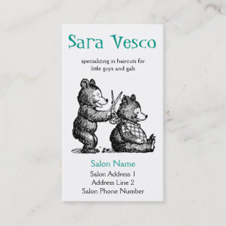 Stijlbiz-kaart - kappersapparaat voor kinderen afsprakenkaartje