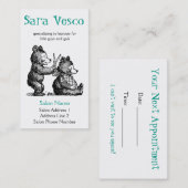 Stijlbiz-kaart - kappersapparaat voor kinderen afsprakenkaartje (Voorkant / Achterkant)