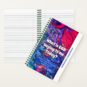 Stijlblauw Abstract WAT IS GOD GEZEGDE Prayer Notitieboek (Binnen)