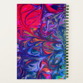 Stijlblauw Abstract WAT IS GOD GEZEGDE Prayer Notitieboek (Achterkant)