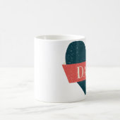  Stijlblauw hart Pap Mok (Center)