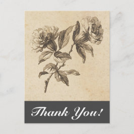 stijlbloemen + "Dank u!" Briefkaart