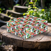 Stijlbloemen van 1970 cadeaupapier