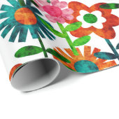 Stijlbloemen van 1970 cadeaupapier (Rol Hoek)