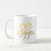 Stijlblogger - Gold Script Koffiemok (Links)