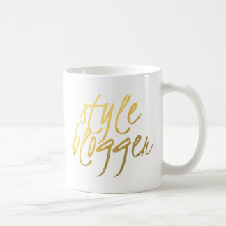 Stijlblogger - Gold Script Koffiemok