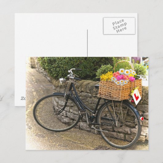  stijlblokbloemen Foto Briefkaart (Voorkant / Achterkant)