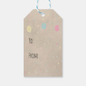 Stijlbundel voor paasmakerij cadeaulabel (Achterkant)