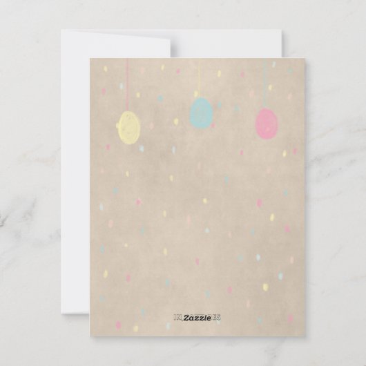 Stijlbundel voor paasmakerij feestdagenkaart (Achterkant)