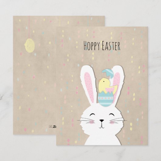 Stijlbundel voor paasmakerij feestdagenkaart (Voorkant / Achterkant)