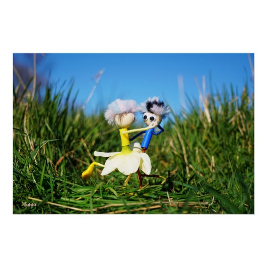 Stijldansende Fubby's in Narcissen jurk. Perfect Poster (Voorkant)