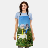 Stijldansende Fubby's in Narcissen jurk. Schort (Gedragen)