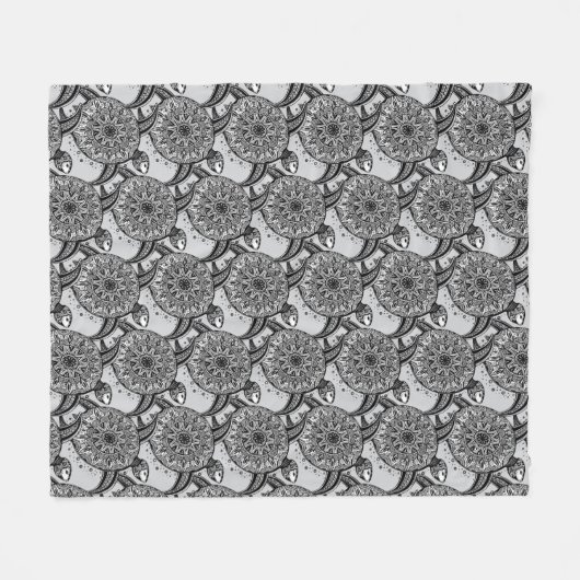 Stijldraaipatroon Fleece Deken (Voorkant (Horizontaal))