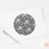 Stijldraaipatroon Ronde Sticker (Envelop)