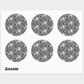 Stijldraaipatroon Ronde Sticker (Vel)
