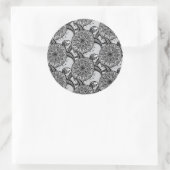 Stijldraaipatroon Ronde Sticker (Tas)