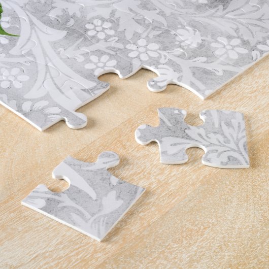  Stijle Hollyhock Flower Puzzle Legpuzzel (Zijkant)