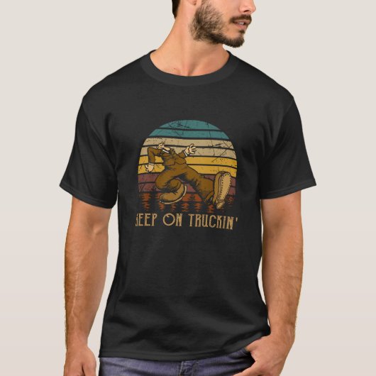  stijlen 70s Muziek Retro auto's blijven rijden T-shirt (Voorkant)