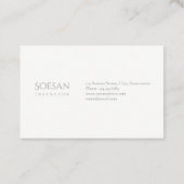 Stijlen, minimalistisch, professioneel, modern, el visitekaartje (Achterkant)