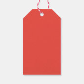 Stijlfeestdag rood en wit Cadeaulabel (Achterkant)