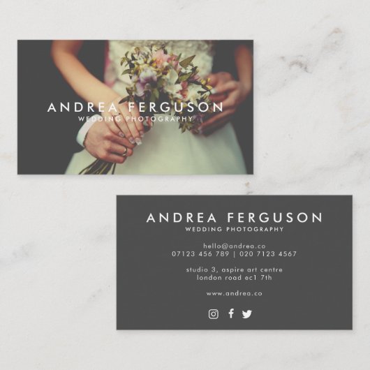  Stijlfotograaf bekleed Visitekaartje (Voorkant / Achterkant)