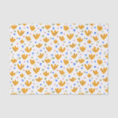 stijlgeel bloemenpatroon tissuepapier (Voorkant)