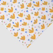  stijlgeel bloemenpatroon tissuepapier (Detail)