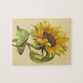  Stijlgeel en Oranje Zonnebloem Puzzle Legpuzzel (Horizontaal)