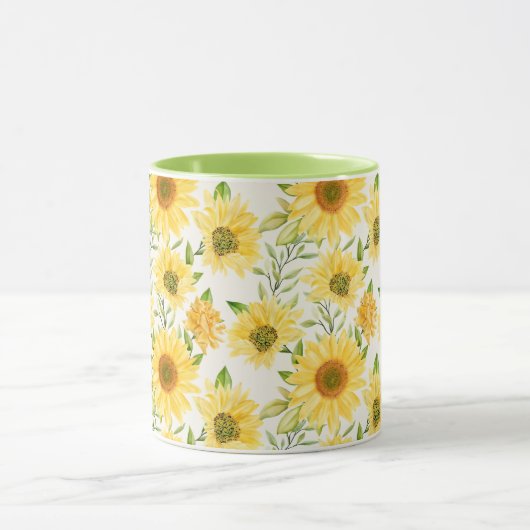 Stijlgeel zonnebloem mok (Midden)