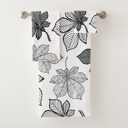 Stijlgevende bladeren 2 bad handdoek (Insitu)