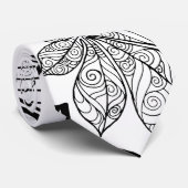 Stijlgevende bladeren 2 stropdas (Opgerold)