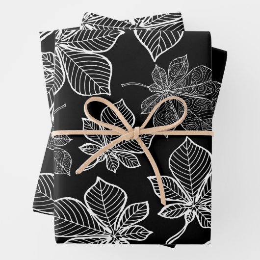 Stijlgevende bladeren 3 inpakpapier vel (In situ)