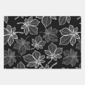 Stijlgevende bladeren 3 inpakpapier vel (Voorkant)