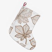 Stijlgevende bladeren 4 grote kerstsok (Voorkant (Hangend))