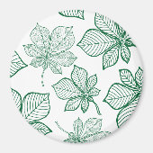 Stijlgevende bladeren 5 magneet (Voorkant)