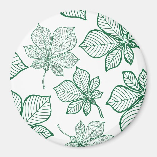 Stijlgevende bladeren 5 magneet (Voorkant)