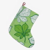 Stijlgevende bladeren 6 grote kerstsok (Voorkant (Hangend))