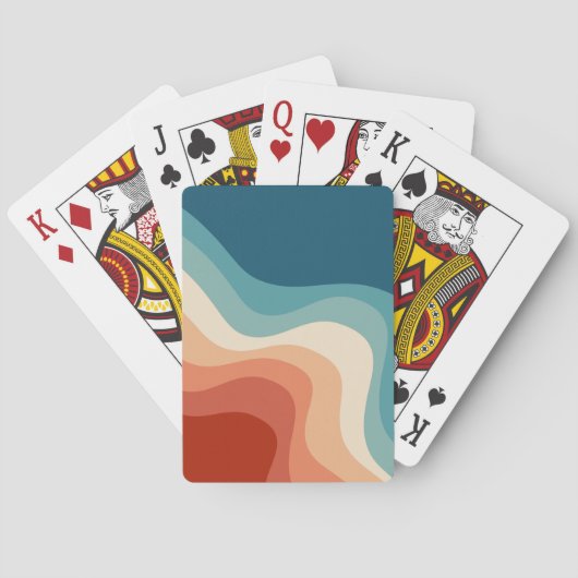 Stijlgolven herstellen pokerkaarten (Achterkant)