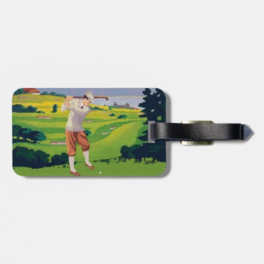 Stijlhooglanden Golfscène V2 Bagagelabel (Achterkant horizontaal)