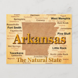  stijlkaart Arkansas Briefkaart