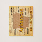 stijlkaart Arkansas Legpuzzel (Verticaal)