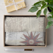 stijlkaart met kompas tissuepapier (Geschenk)