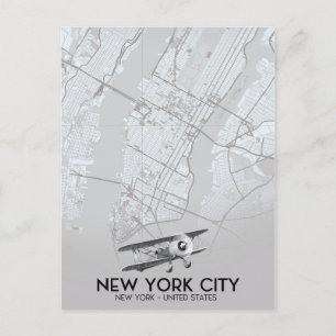  stijlkaart New York City Briefkaart