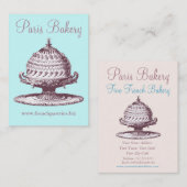  stijlkaart voor bakkerij, koffiewinkel, café visitekaartje (Voorkant / Achterkant)